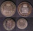 London Coins : A143 : Lot 2092 : Maundy Set 1686 ESC 2381 comprising Fourpence ESC 1860 NEF/EF, Threepence ESC 1981 NEF, Twopence ESC...