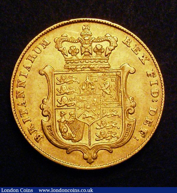 Sovereign 1830 Marsh 15 NVF/GF with a few small edge nicks : English Coins : Auction 147 : Lot 3240