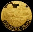 London Coins : A153 : Lot 829 : 25th Anniversary of Dunkirk 1940 66mm diameter in 22 carat gold 106.33 grammes by G.Colley for and o...