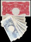 London Coins : A156 : Lot 253 : Malaya 10 Dollars 1941 Pick 13 Near EF, pressed, Malaya and British Borneo $1 (6) all dated 1959 ser...
