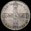 London Coins : A170 : Lot 1695 : Halfcrown 1696 First Bust, Small Shields ESC 534, Bull 1014, UNC or near so in an LCGS holder and gr...