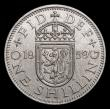 London Coins : A171 : Lot 1654 : Shilling 1959 Scottish ESC 1475Z, Bull 4502 UNC in an LCGS holder and graded LCGS 82, the key date i...