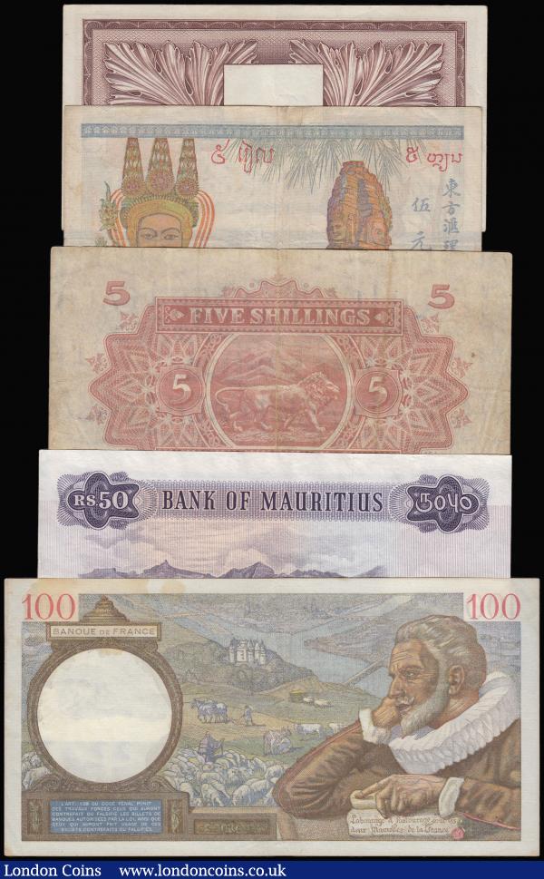 China French Piastres : Buy and Sell World Banknotes : Auction Prices