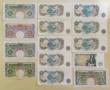London Coins : A173 : Lot 46 : Bank of England 1 Pounds various designs and cashiers circa 1940's to 1980's (14) mixed gr...