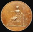 London Coins : A175 : Lot 2022 : Halfpenny 1790 Pattern in Bronzed Copper by Droz. Peck 953, DH6, Obverse: Undraped bust to right wit...