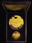 London Coins : A181 : Lot 745 : 25th Anniversary of Dunkirk 1940 two medal set comprising 66mm diameter in 22 carat gold 106 grammes...