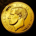 London Coins : A131 : Lot 1173 : Crown INA Series 1937 Edward VIII Pattern Piedfort in Gold Coated Copper, Obverse Large Portrait...