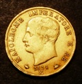 London Coins : A133 : Lot 1393 : Italian States - Kingdom of Napoleon 40 Lire 1814M KM#12 NVF/VF