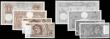 London Coins : A157 : Lot 144 : France 500 Francs 1953 issue, Pick 129c EF pressed, scarce, along with France (15) 100 Francs 1931, ...
