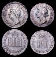 London Coins : A157 : Lot 2737 : Maundy Set 1686 ESC 2381 comprising Fourpence 1686 ESC 1860 NEF, Threepence 1686 ESC 1981 NVF, Twope...