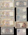 London Coins : A165 : Lot 1205 : France (9) in mixed grades VG to VF includes 5 Francs Pick 72c series V.13781 959 dated 26.06.1923 l...