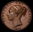 London Coins : A170 : Lot 1476 : Farthing 1839 as Peck 1554, Aboutfarthings Obverse 1, both A's barred in GRATIA, Reverse Ab Thr...