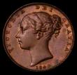 London Coins : A170 : Lot 1477 : Farthing 1840 as Peck 1559, Aboutfarthings Obverse 1, both A's barred in GRATIA, Reverse A Thre...
