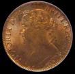 London Coins : A170 : Lot 1510 : Farthing 1891 Freeman 564 dies 7+F UNC with around 70% mint lustre, the obverse in particular sharpl...