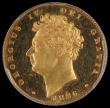 London Coins : A170 : Lot 1637 : Half Sovereign 1826 Proof S.3804, Wilson & Rasmussen 249. Without the extra tuft of hair. in a P...