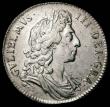 London Coins : A170 : Lot 1695 : Halfcrown 1696 First Bust, Small Shields ESC 534, Bull 1014, UNC or near so in an LCGS holder and gr...
