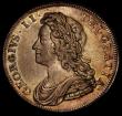 London Coins : A170 : Lot 1719 : Halfcrown 1731 Roses and Plumes, QVINTO edge, the Q of QVINTO rotated 90 degrees clockwise, unlisted...
