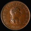 London Coins : A171 : Lot 1569 : Halfpenny 1806 Peck 1376 chocolate Unc and graded 75 by LCGS