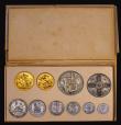London Coins : A173 : Lot 419 : Proof Set 1911 Short Set (10 coins) Sovereign, Half Sovereign, Halfcrown, Florin, Shilling, Sixpence...