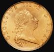 London Coins : A175 : Lot 2024 : Halfpenny 1790 Pattern in Brown Gilt, by Droz. Peck 955, DH6, Obverse: Undraped bust to right with a...