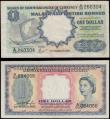 London Coins : A176 : Lot 197 : Malaya & British Borneo Board of Commissioners of Currency issues (2) comprising young Queen Eli...