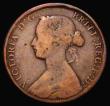 London Coins : A177 : Lot 1783 : Halfpenny 1861 F over P in HALF so appearing to read HALP, Freeman dies 6+G VG, a very rare overstri...