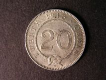 London Coins : A122 : Lot 1402 : Sarawak 20 Cents 1913H KM#10 About EF and scarce