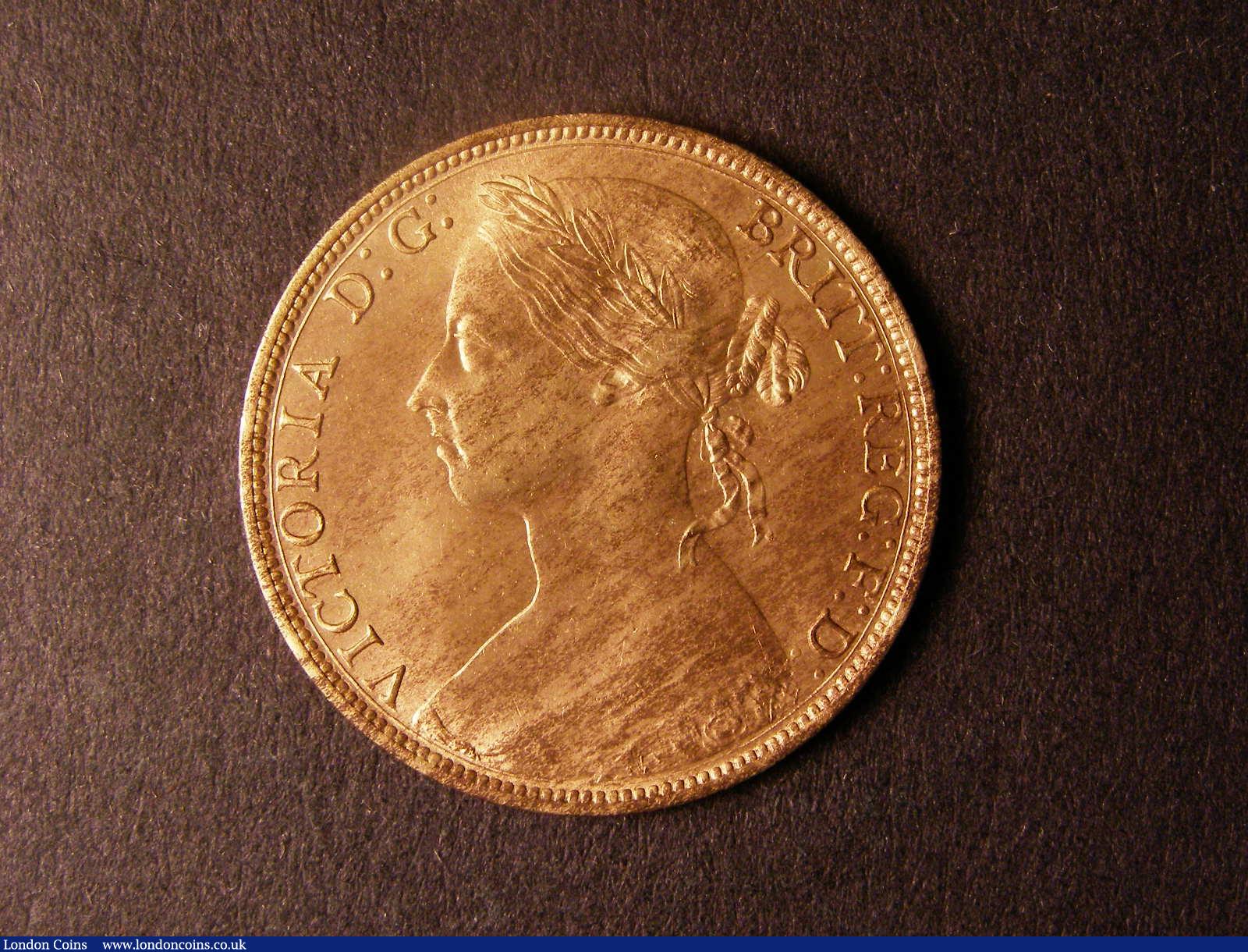 Penny 1887 Freeman 125 dies 12+N UNC with good but streaky lustre : English Coins : Auction 124 : Lot 764