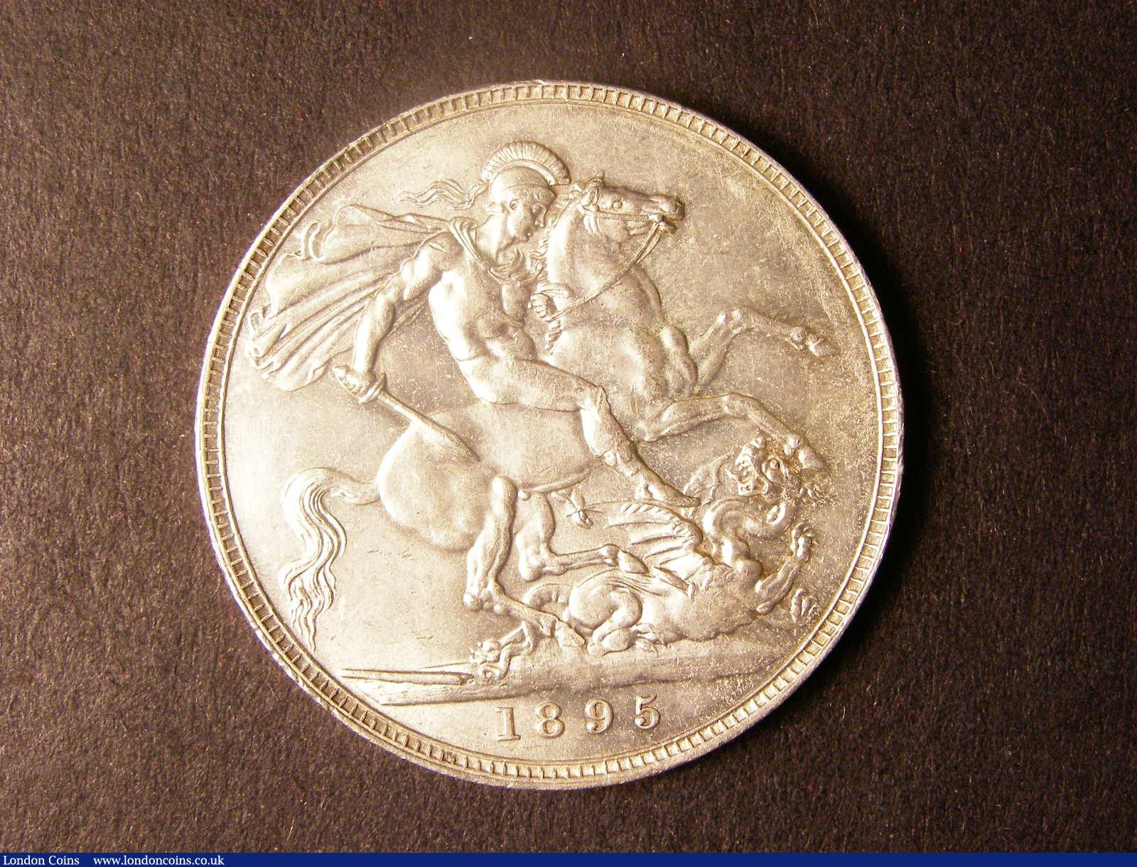 London Coins : A124 : Lot 183 : Crown 1895 LIX ESC 309 EF or better