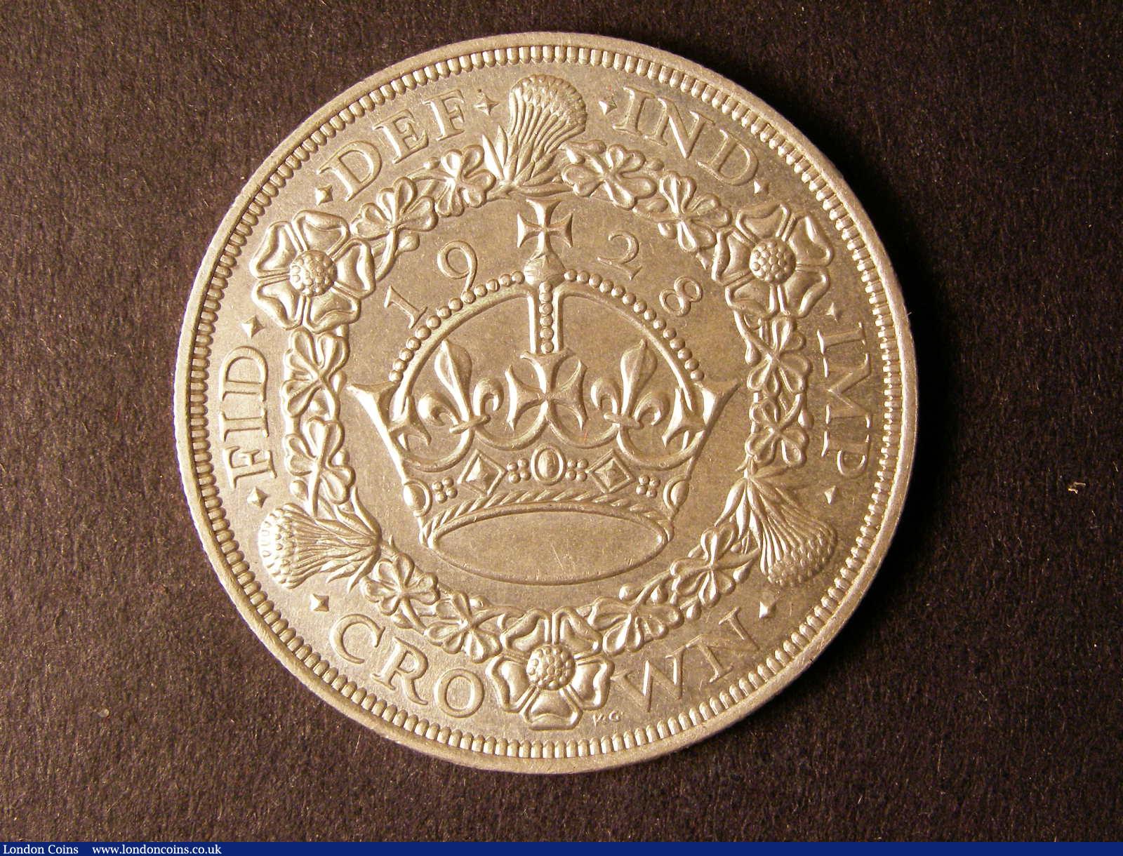 London Coins : A124 : Lot 195 : Crown 1928 ESC 368 GEF