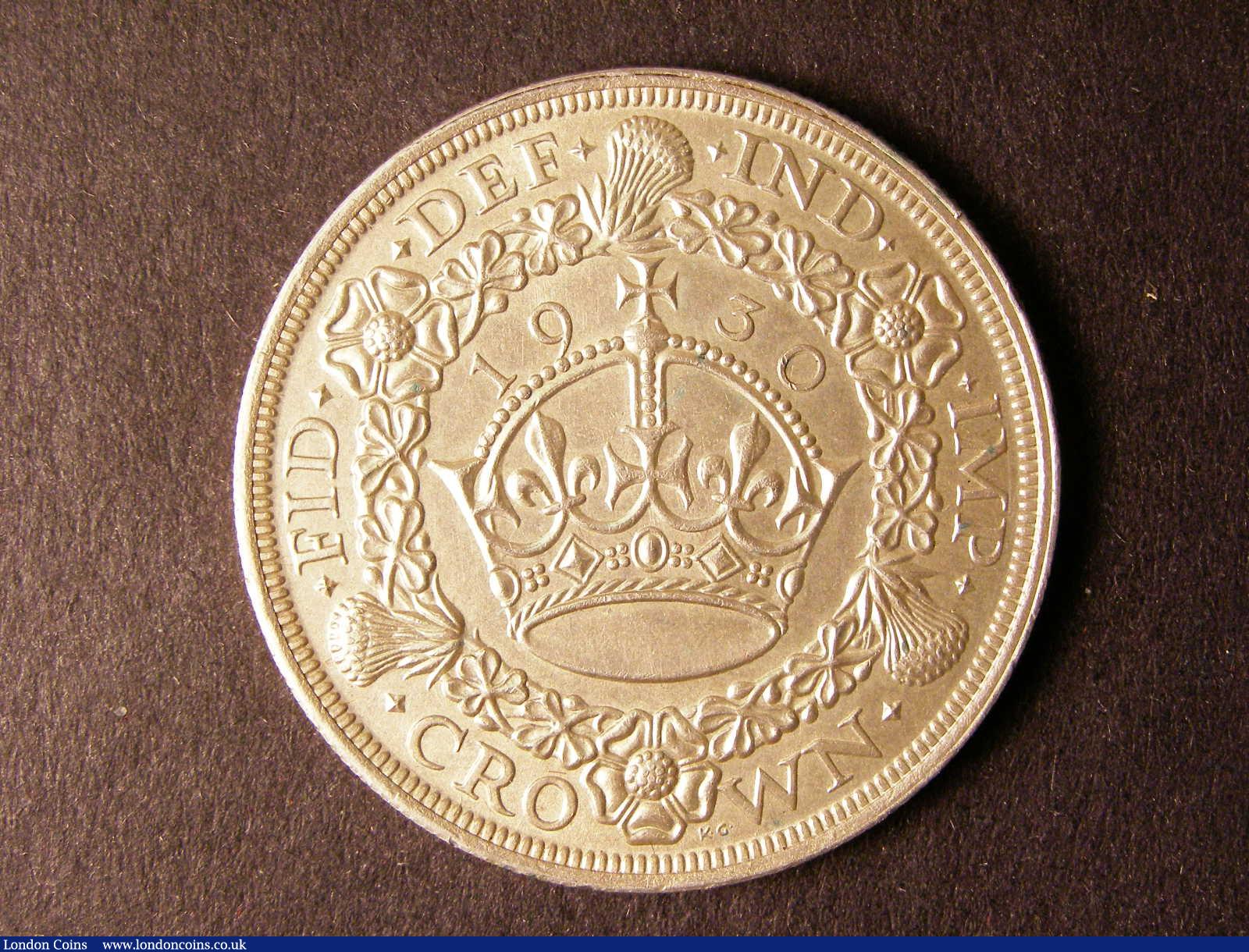 London Coins : A124 : Lot 204 : Crown 1930 ESC 370 EF with some minor verdigris spots