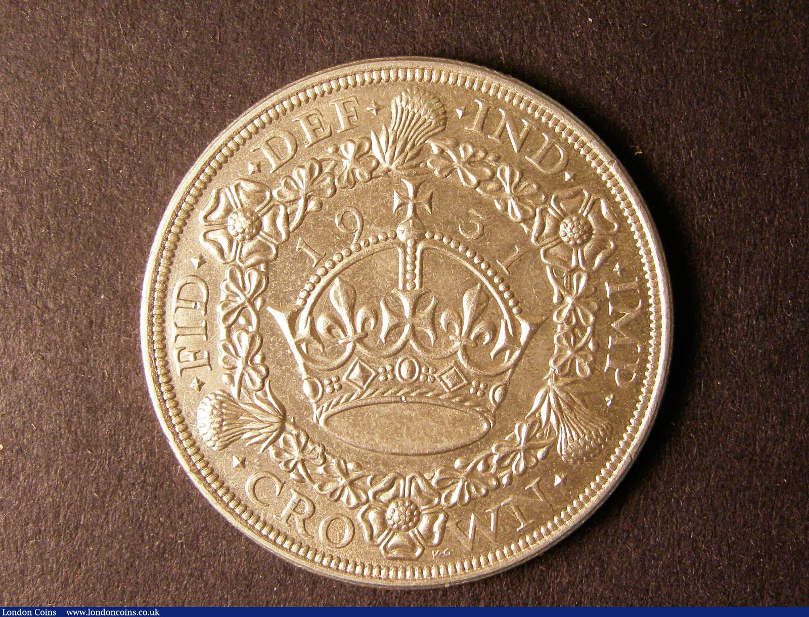 London Coins : A124 : Lot 211 : Crown 1931 ESC 371 EF