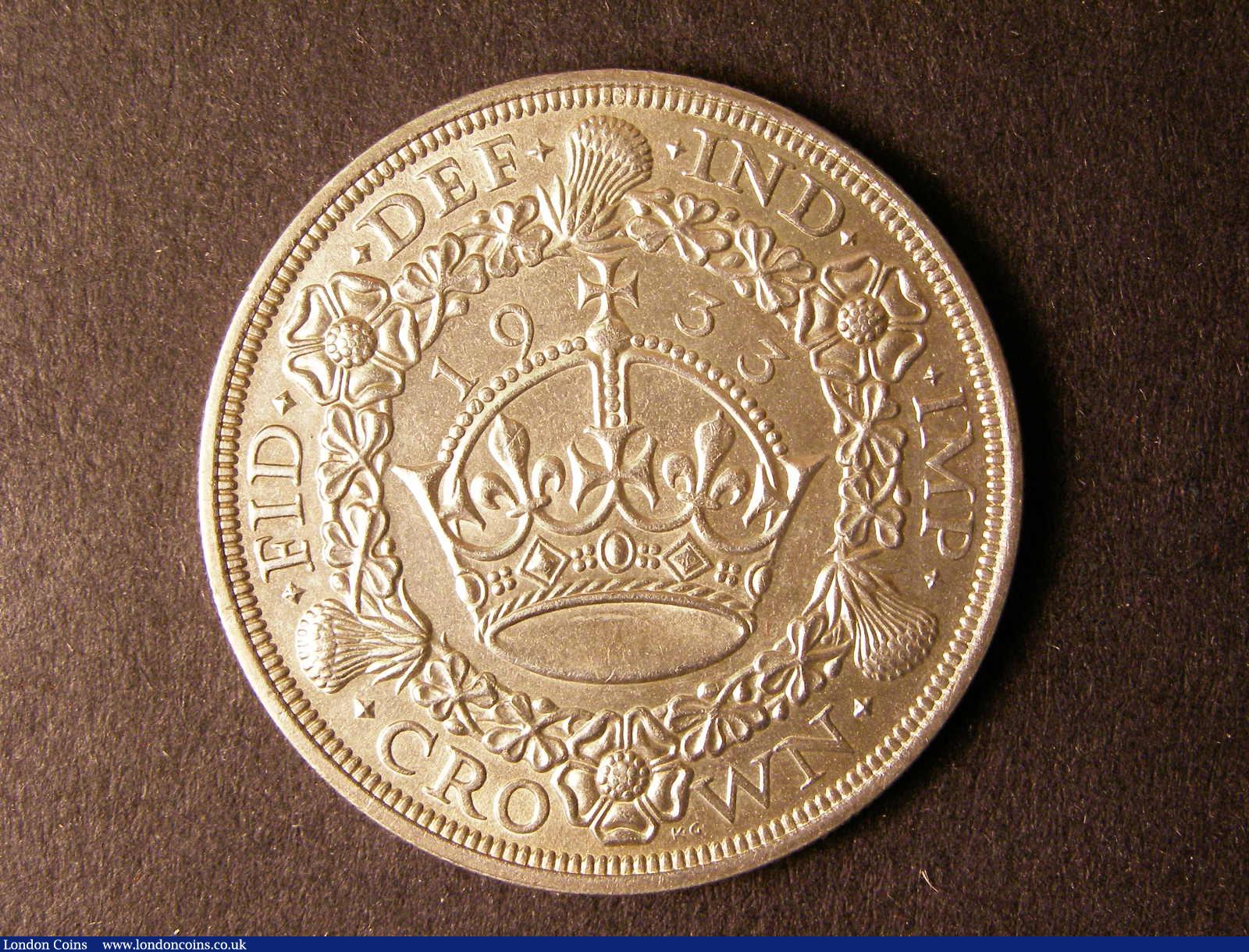 London Coins : A124 : Lot 224 : Crown 1933 ESC 373 EF