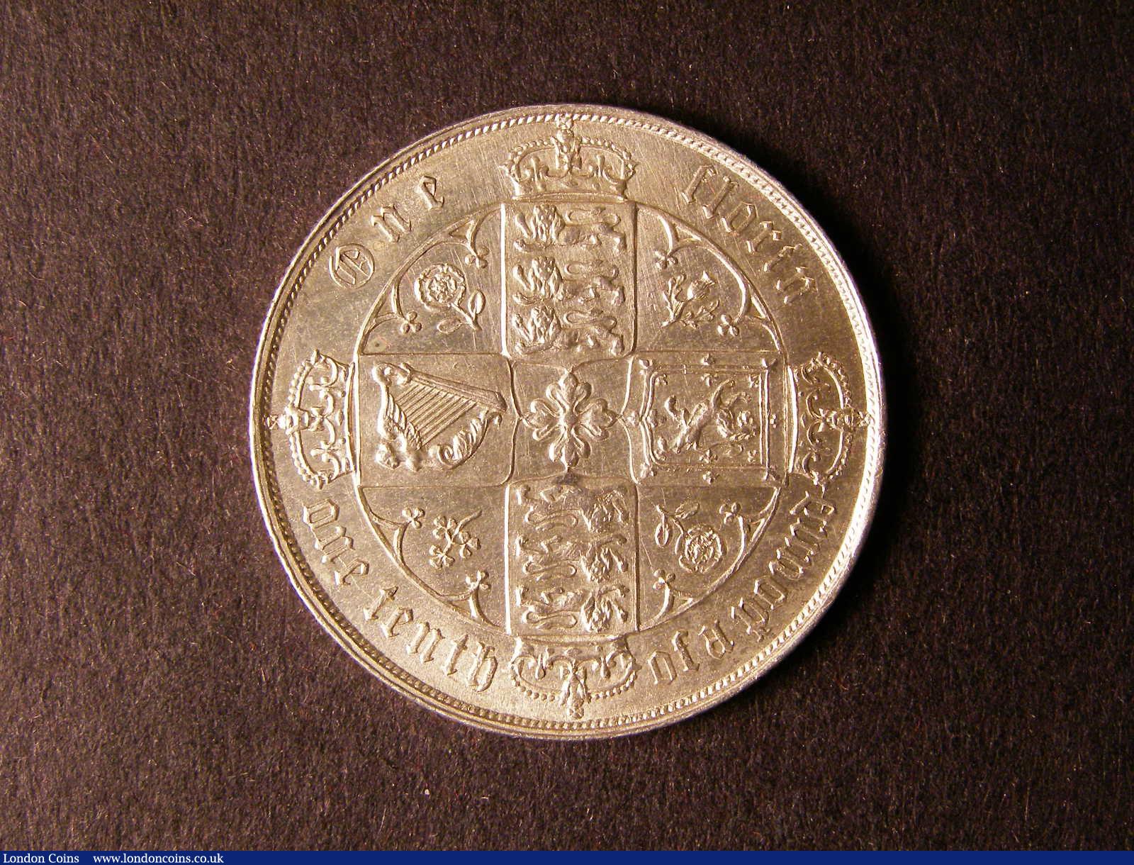 London Coins : A124 : Lot 346 : Florin 1875 ESC 844 Die Number 84 EF/GEF