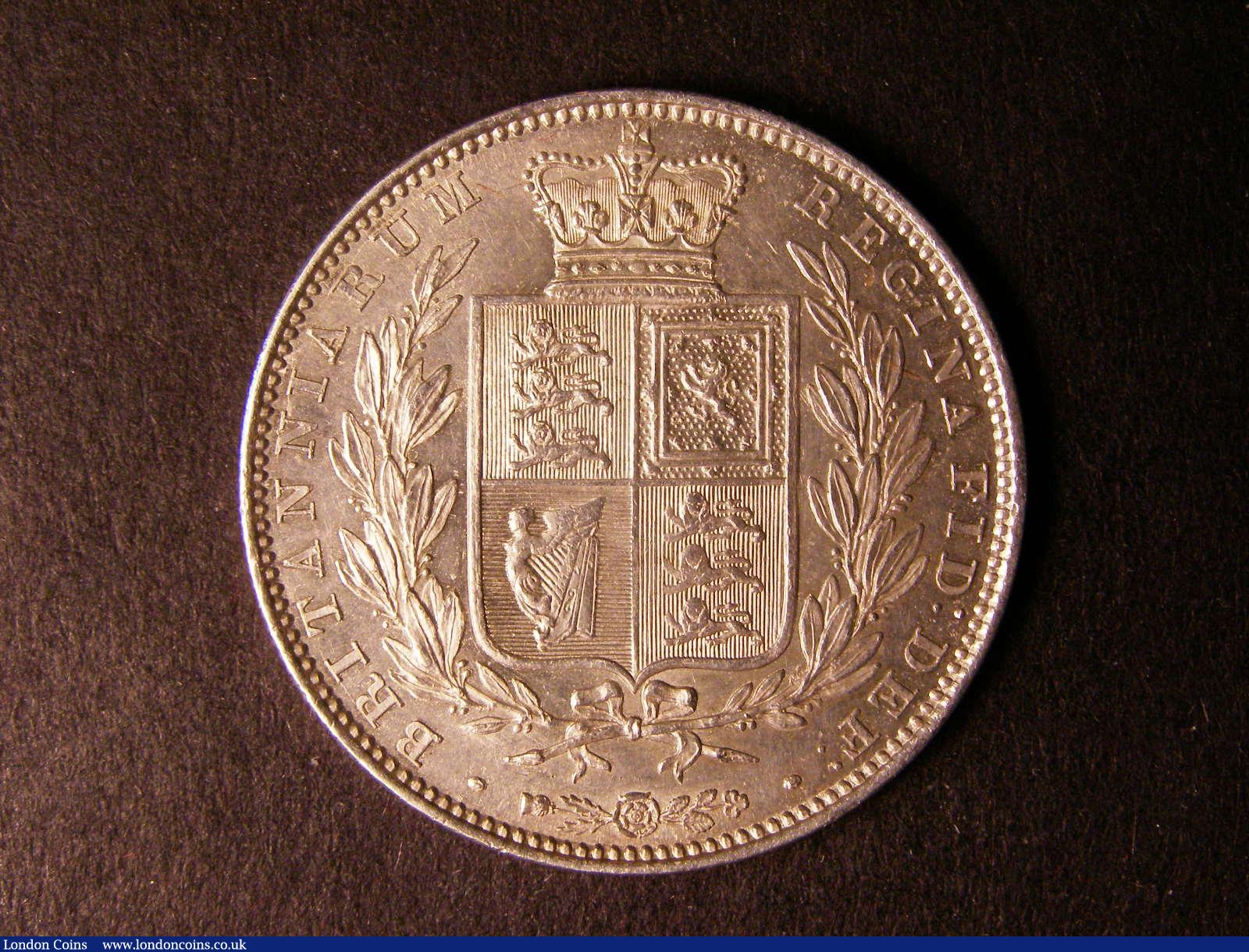 London Coins : A124 : Lot 429 : Halfcrown 1841 ESC 674 NEF/EF, Rare in high grade