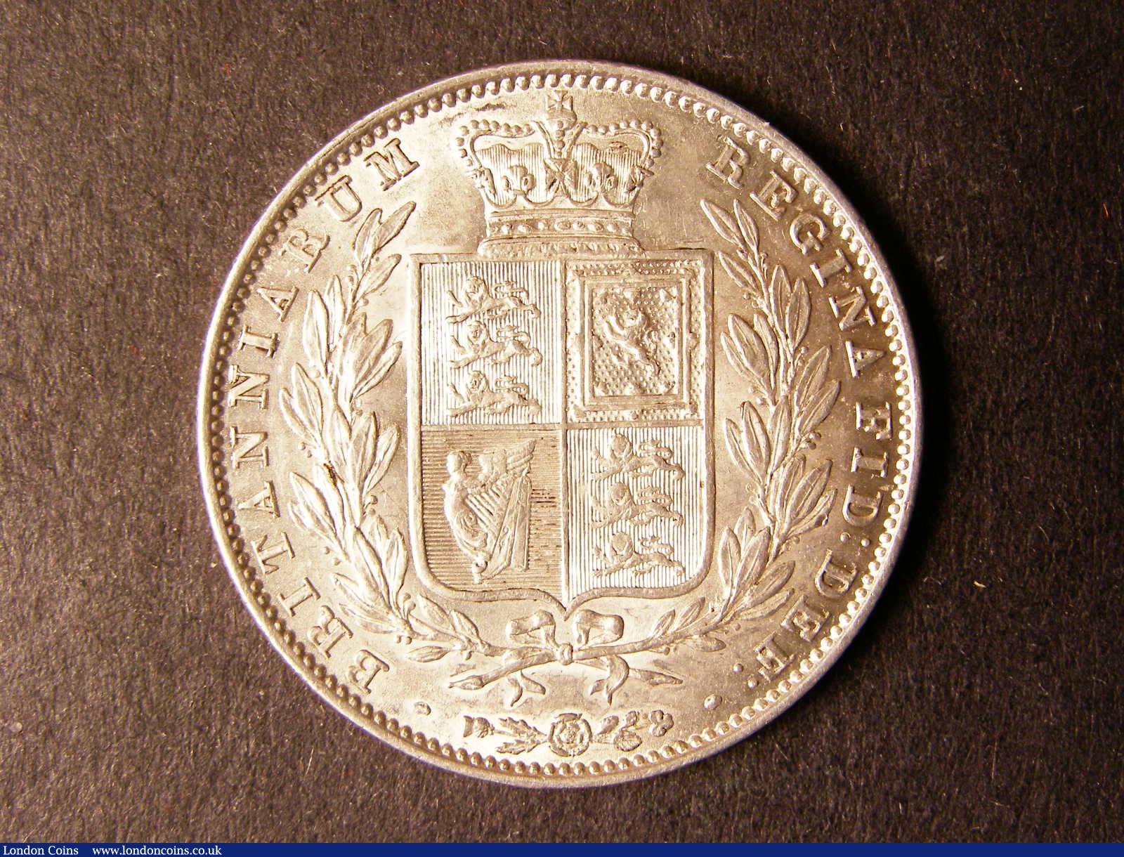 London Coins : A124 : Lot 438 : Halfcrown 1849 Large Date ESC 682 EF