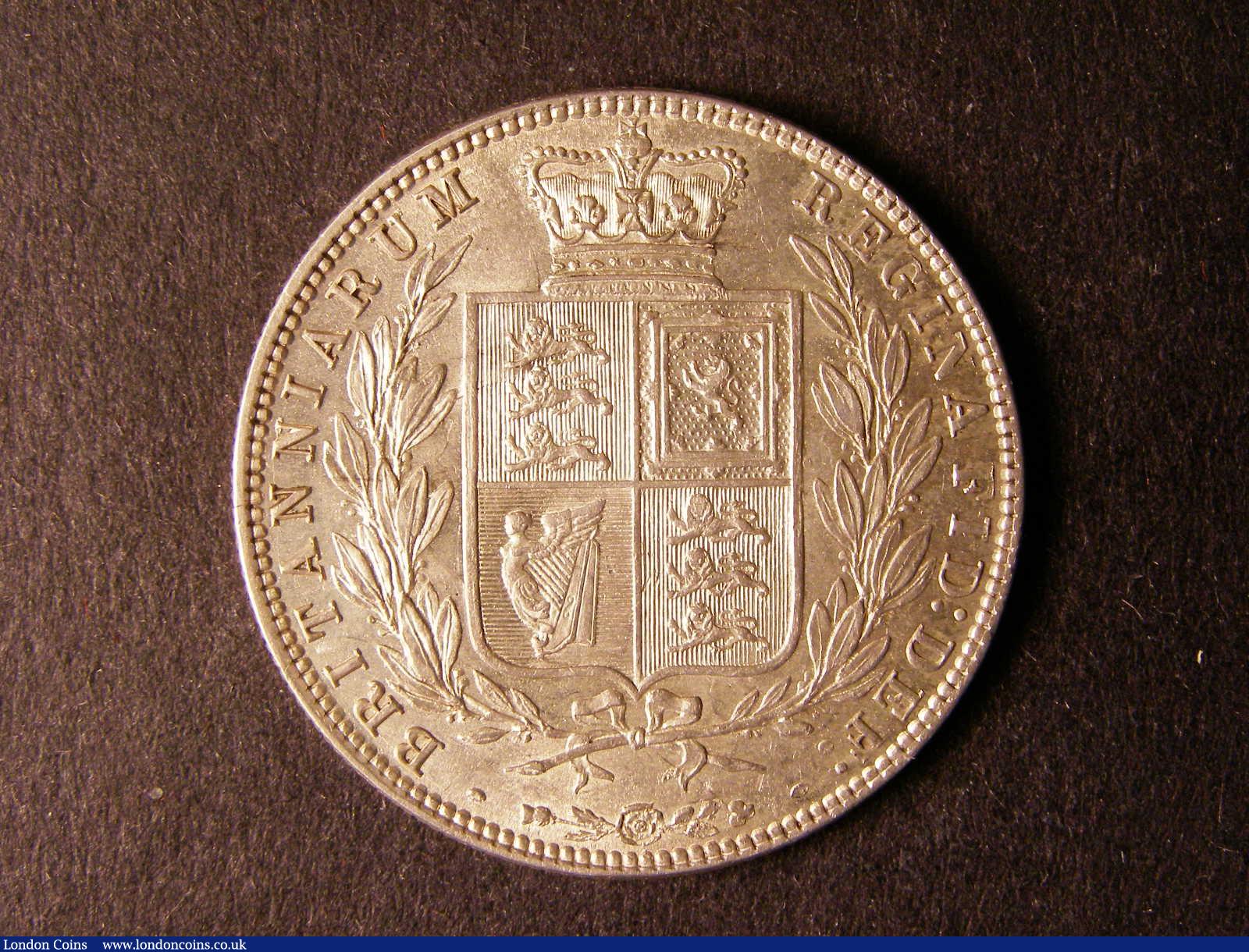 London Coins : A124 : Lot 445 : Halfcrown 1876 ESC 699 GEF/AU with some light surface marks on the obverse