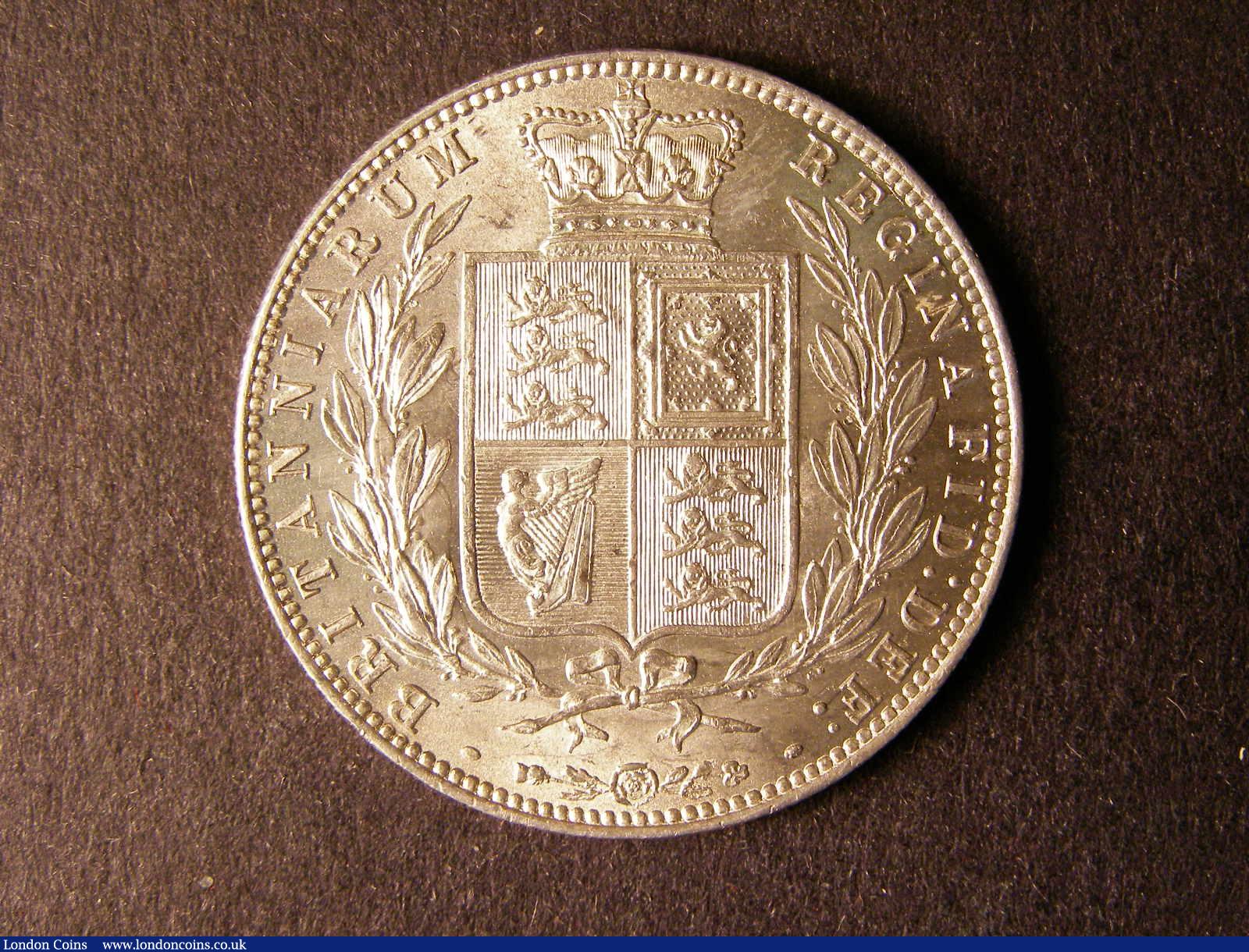 London Coins : A124 : Lot 447 : Halfcrown 1878 ESC 701 Lustrous UNC the obverse with some contact marks