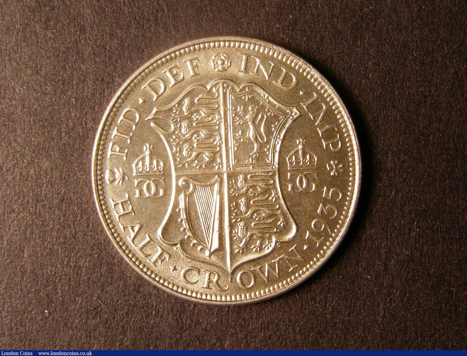 London Coins : A124 : Lot 503 : Halfcrown 1935 ESC 784 a few tiny rim nicks otherwise BU