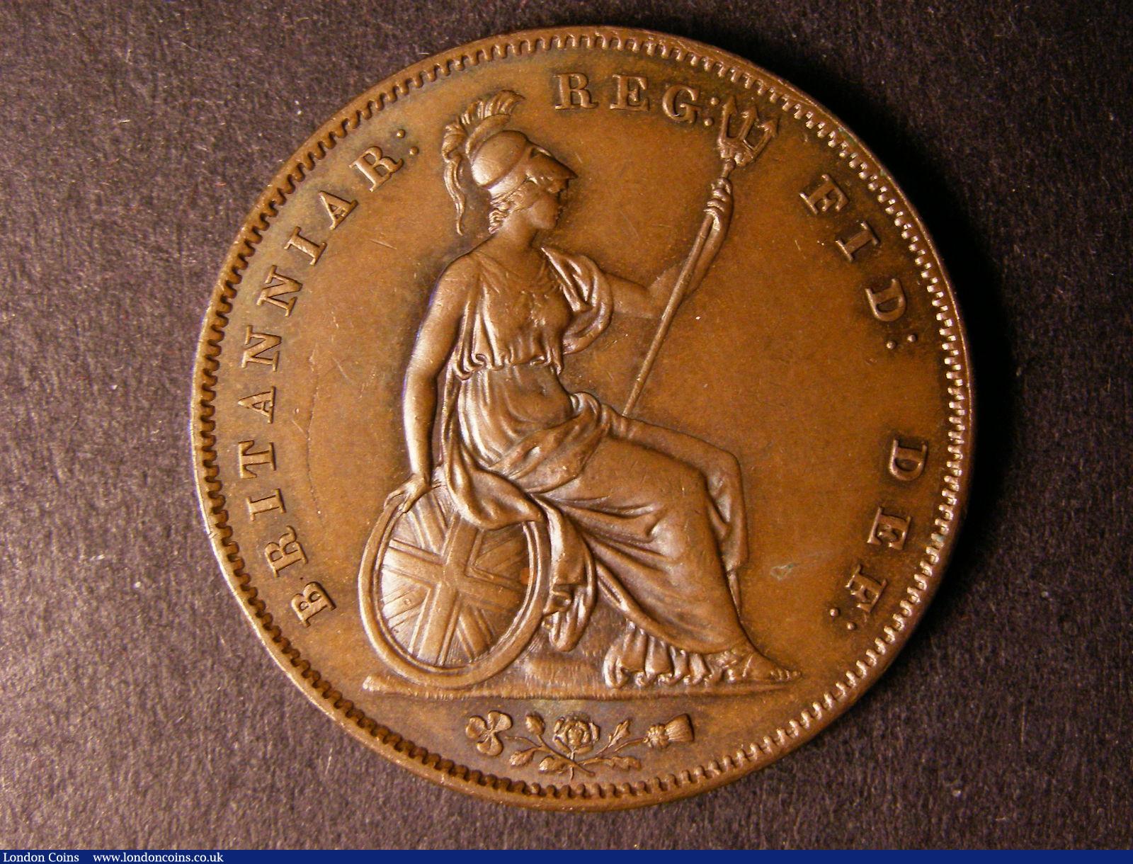 London Coins : A124 : Lot 652 : Penny 1851 DEF Close Colon Peck 1499 UNC or near so and nicely toned 