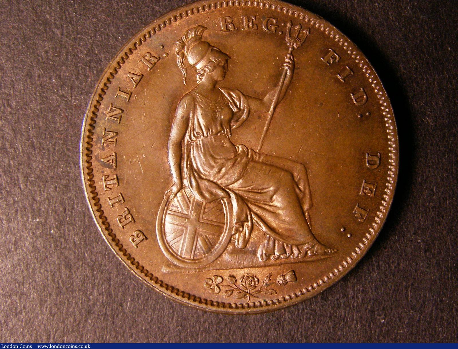 London Coins : A124 : Lot 653 : Penny 1851 DEF Far Colon Peck 1493 UNC/AU with traces of lustre