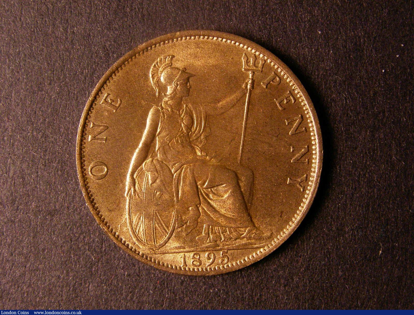 London Coins : A124 : Lot 783 : Penny 1895 Freeman 141 dies 1+B UNC with good lustre
