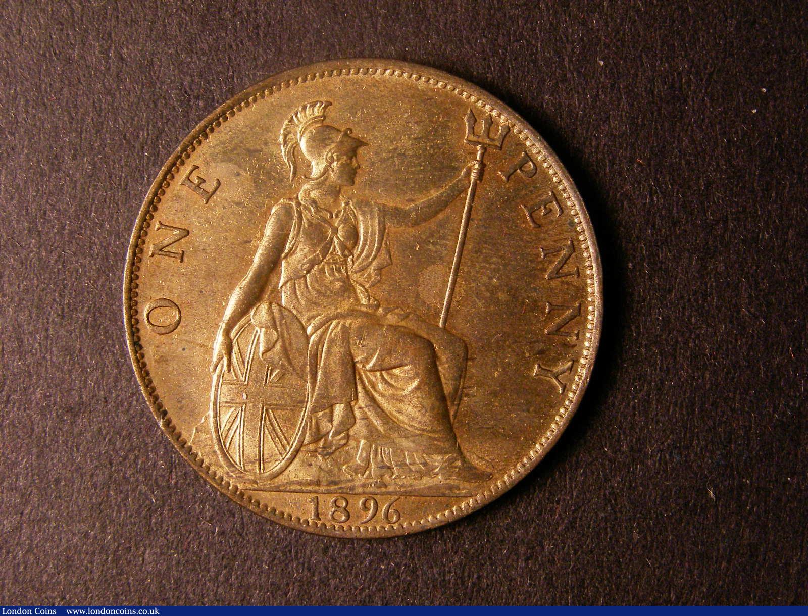 London Coins : A124 : Lot 785 : Penny 1896 as Freeman 143 dies 1+B possibly a Proof Striking the fields certainly proof-like Lustrou...