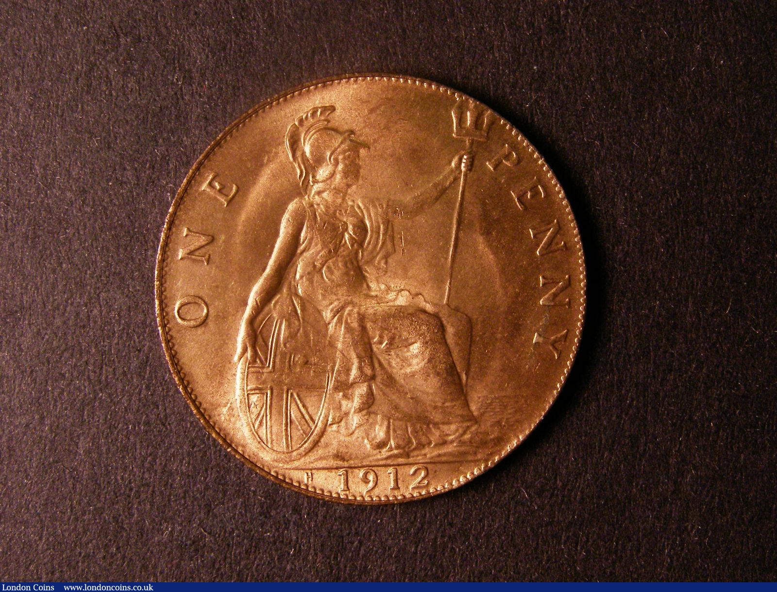 London Coins : A124 : Lot 818 : Penny 1912H Freeman 173 dies 1+A UNC with almost full lustre and a few light contact marks