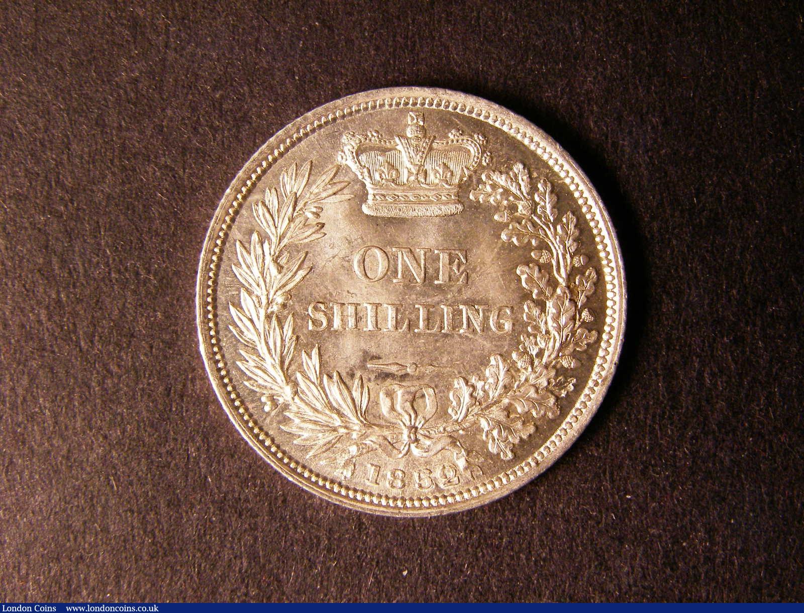 London Coins : A124 : Lot 864 : Shilling 1852 ESC 1299 Lustrous UNC