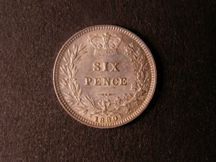 London Coins : A124 : Lot 938 : Sixpence 1880 with type A4 head unlisted by ESC, UNC and nicely toned, Rare