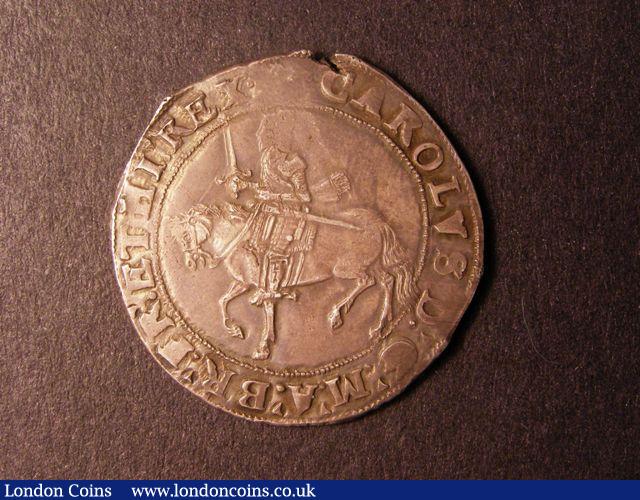 Halfcrown Charles I. Group III, type 3a?, mint mark crown 1635-6. S.2773. Almost very fine, weak on kings head, full flan. : Hammered Coins : Auction 125 : Lot 727
