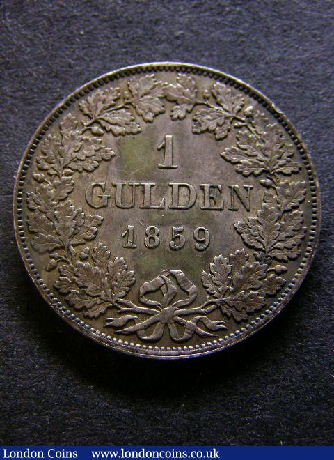 German States Bavaria Gulden 1859 KM#445 EF : World Coins : Auction 125 : Lot 797