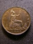 London Coins : A125 : Lot 1056 : Halfpenny 1868 Bronze Proof  Freeman 305 Ex-PCGS PR65RB, Ex-London Coins 28/11/04 Lot 1458, ...