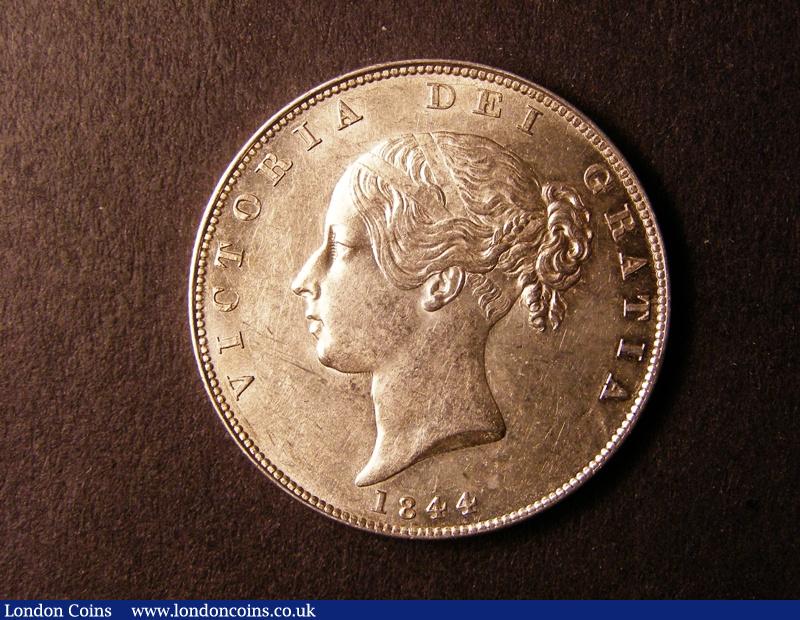 Halfcrown 1844 ESC 677 Lustrous UNC with some contact marks on the obverse : English Coins : Auction 126 : Lot 1185